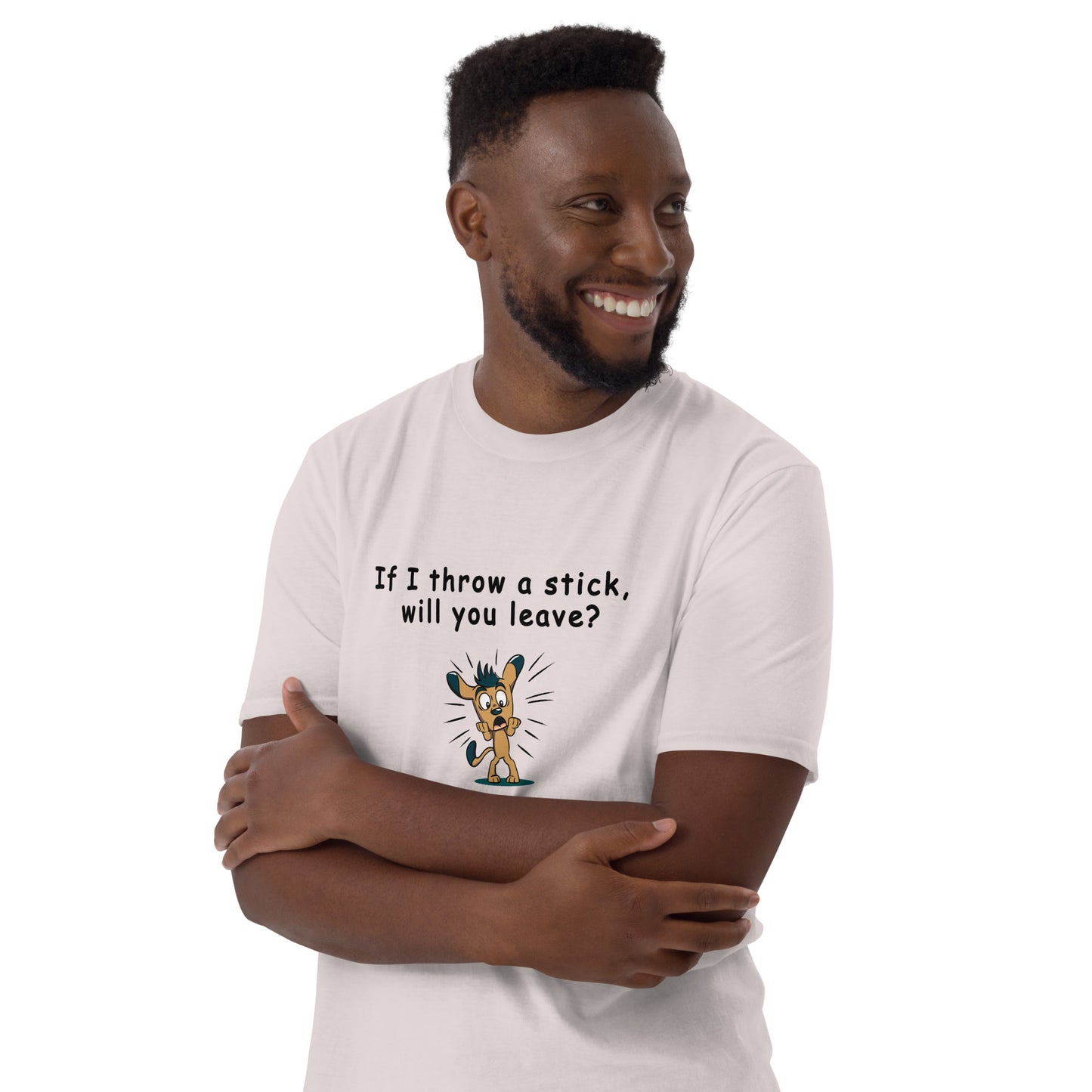 The Leave Me Alone Tee - If I Throw a Stick Will You Leave? Unisex Tee by EraofInk