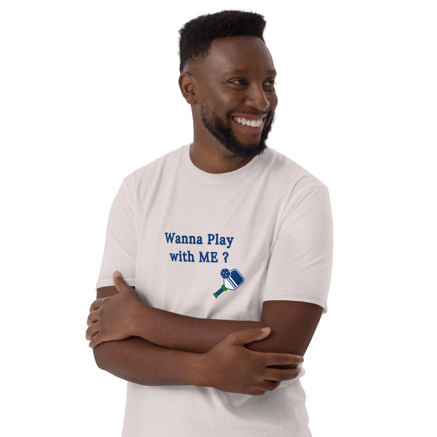 Wanna Play With Me? Pickleballo Unisex Tee by EraofInk