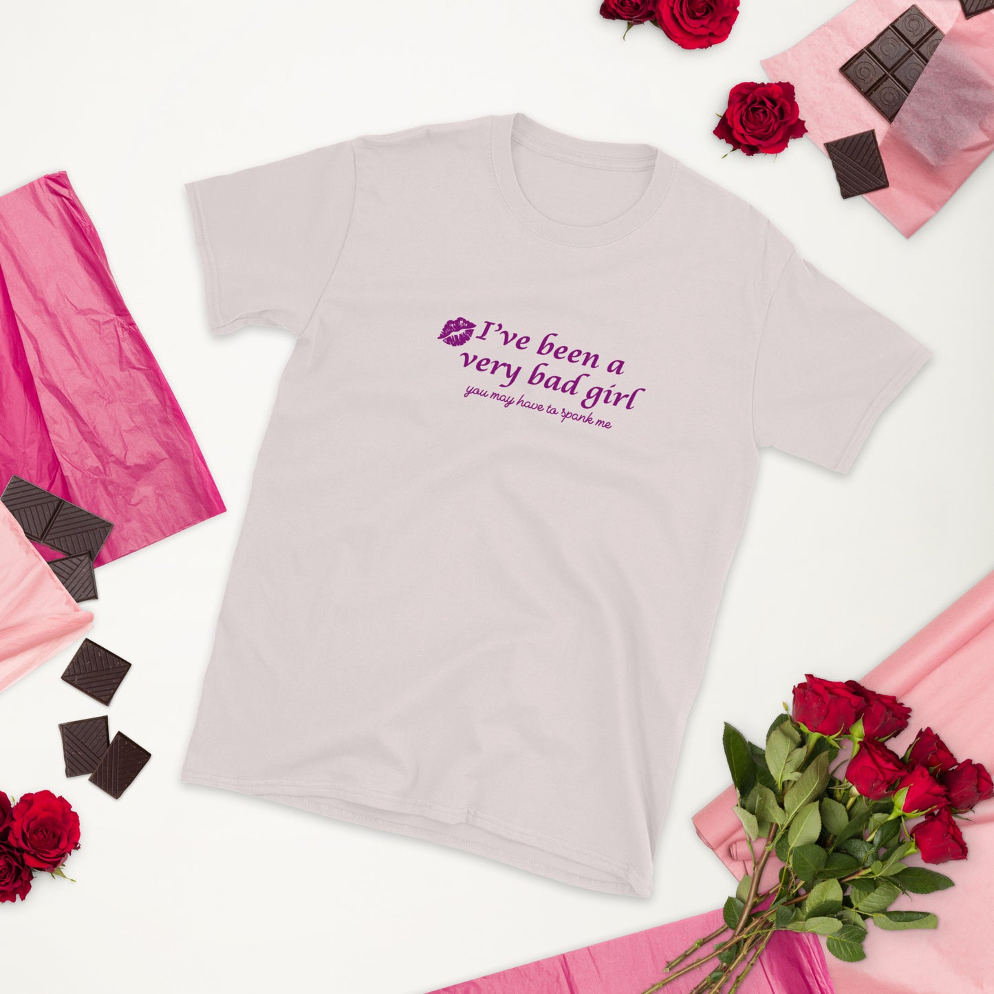 I've Been A Very Bad Girl You Might Have To Spank Me Unisex Tee by EraofInk