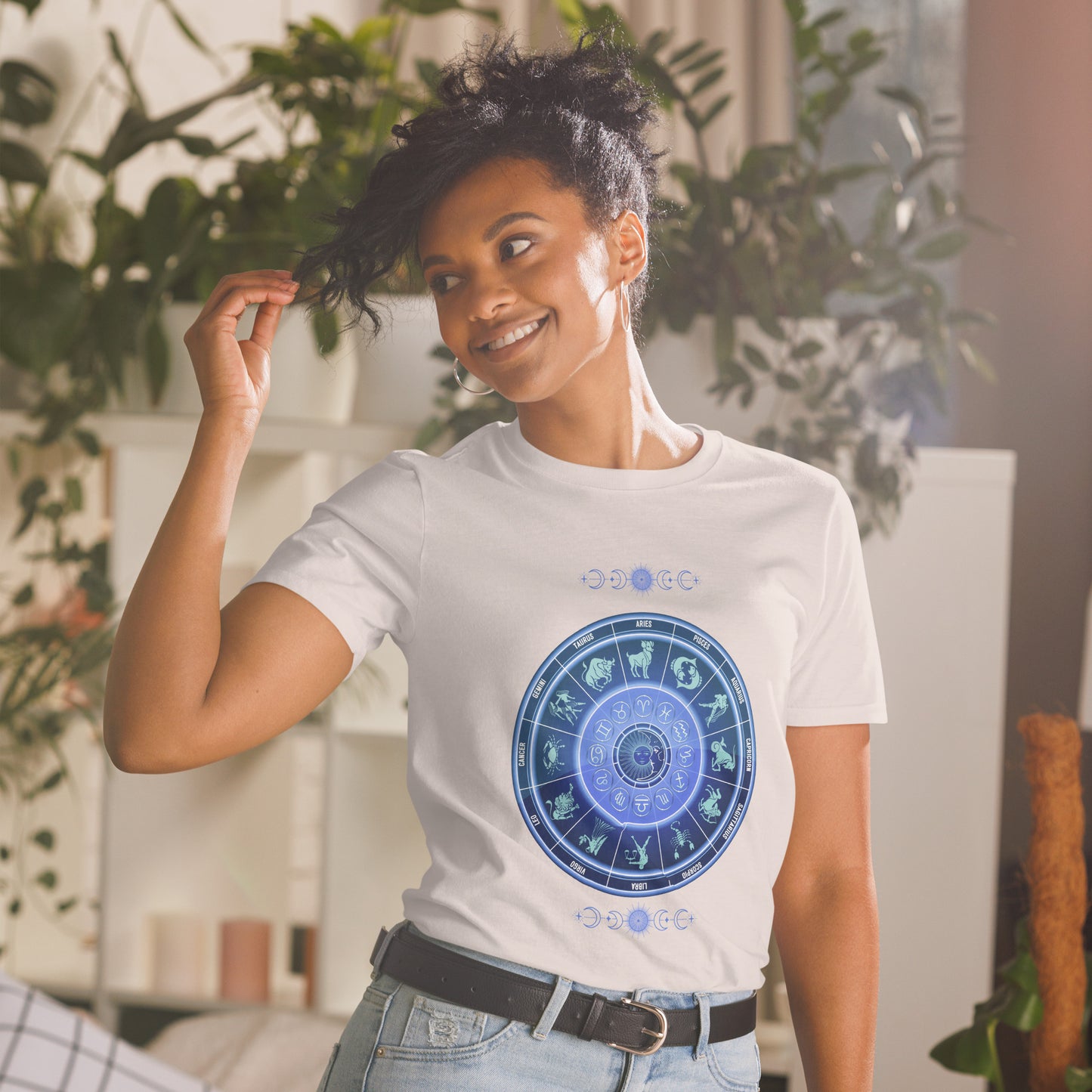 Astrological Chart Zodiac Birth Chart Unisex Tee by EraofInk