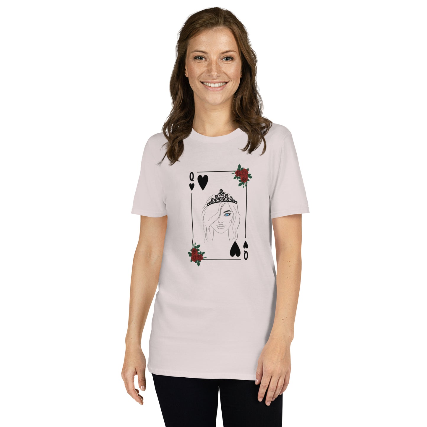 Blue Eyed Queen of Hearts Unisex Tee by EraofInk