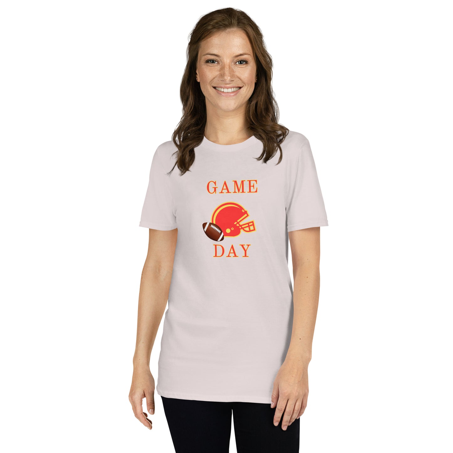 Football Game Day Red & Gold Unisex Tee by EraofInk