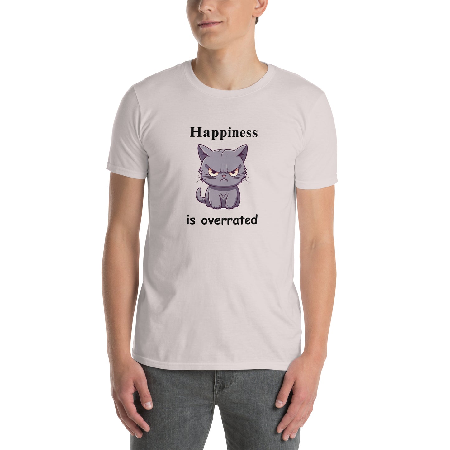 Happiness is Overrated Unisex Tee by EraofInk