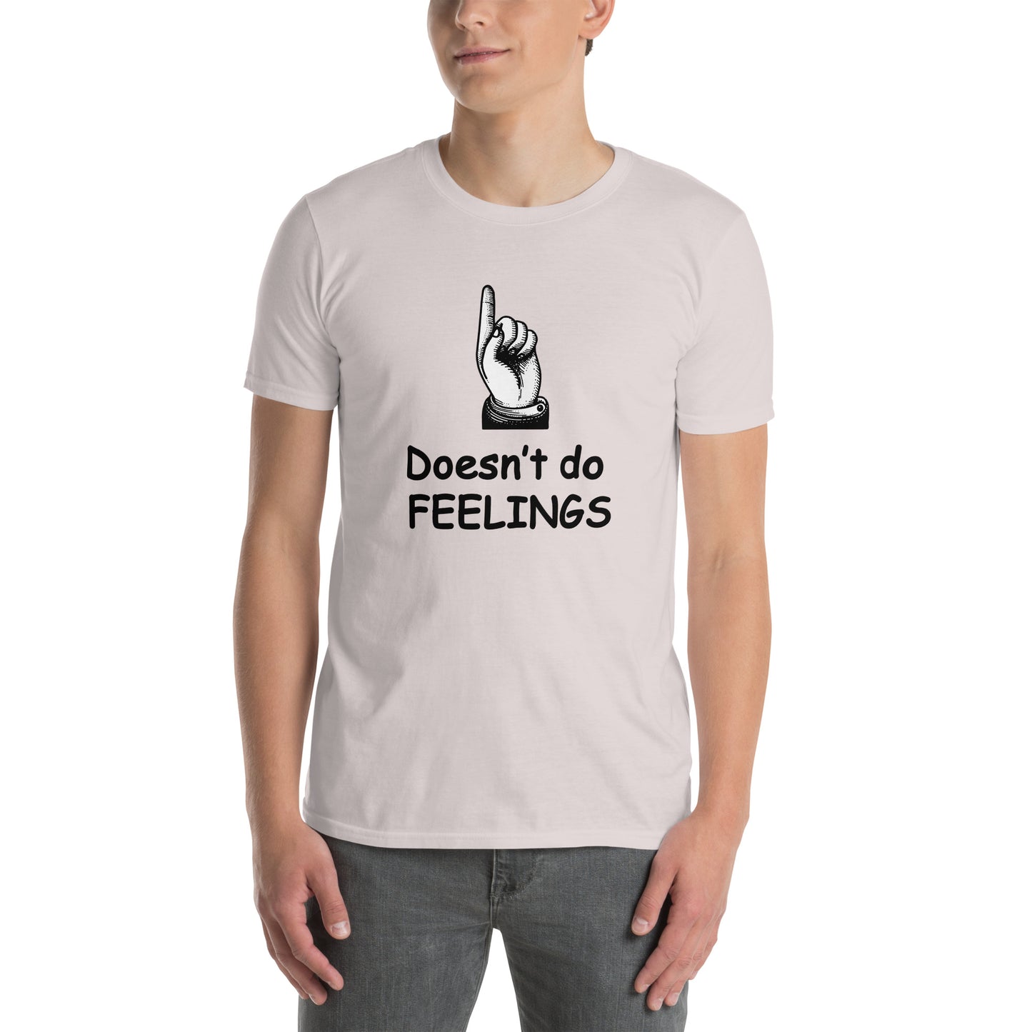 Doesn't Do Feelings Unisex Tee by EraofInk