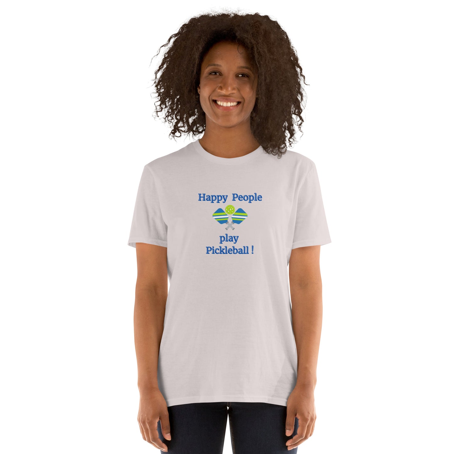 Happy People Play Pickleball Unisex Tee by EraofInk