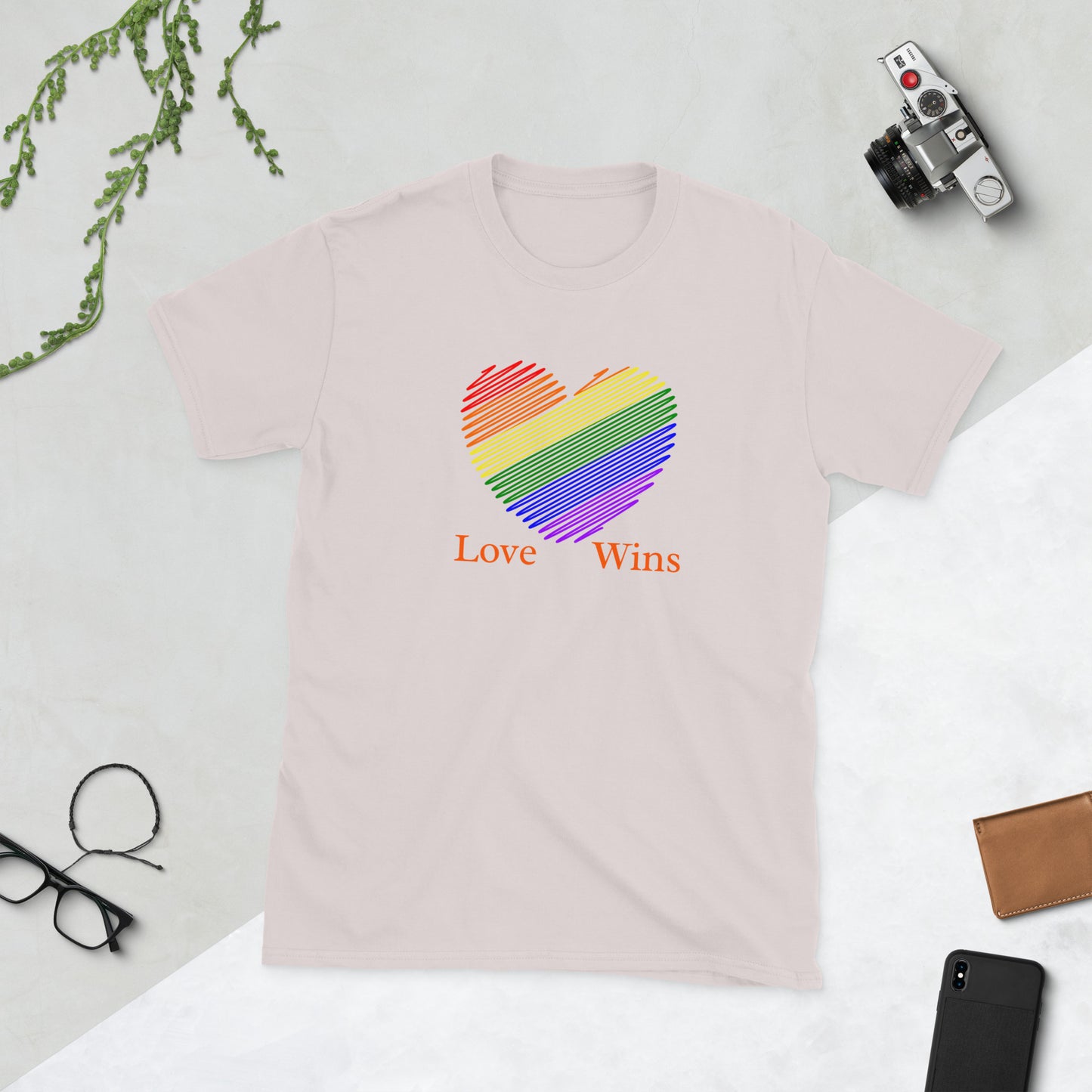 Love Wins LGBTQ+ Equality Love for All Unisex Tee by EraofInk