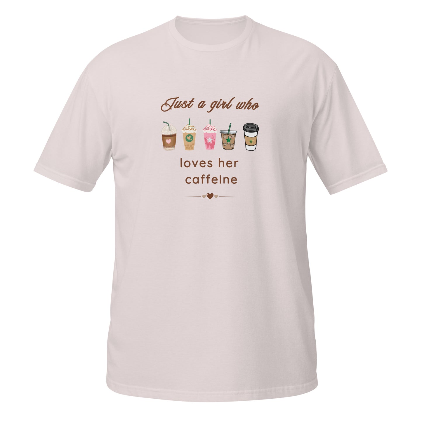 Just A Girl Who Loves Her Caffeine Unisex Tee by EraofInk