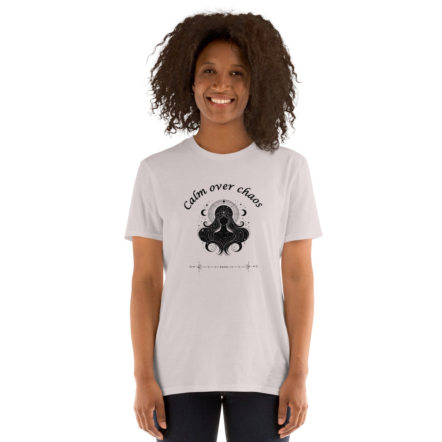 Calm Over Chaos Astrological Metaphysical Zodiac Tee by EraofInk