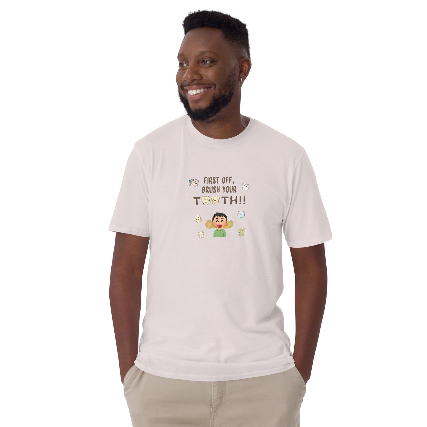 A not so subtle way to tell a guy his mouth smells Unisex Tee by EraofInk