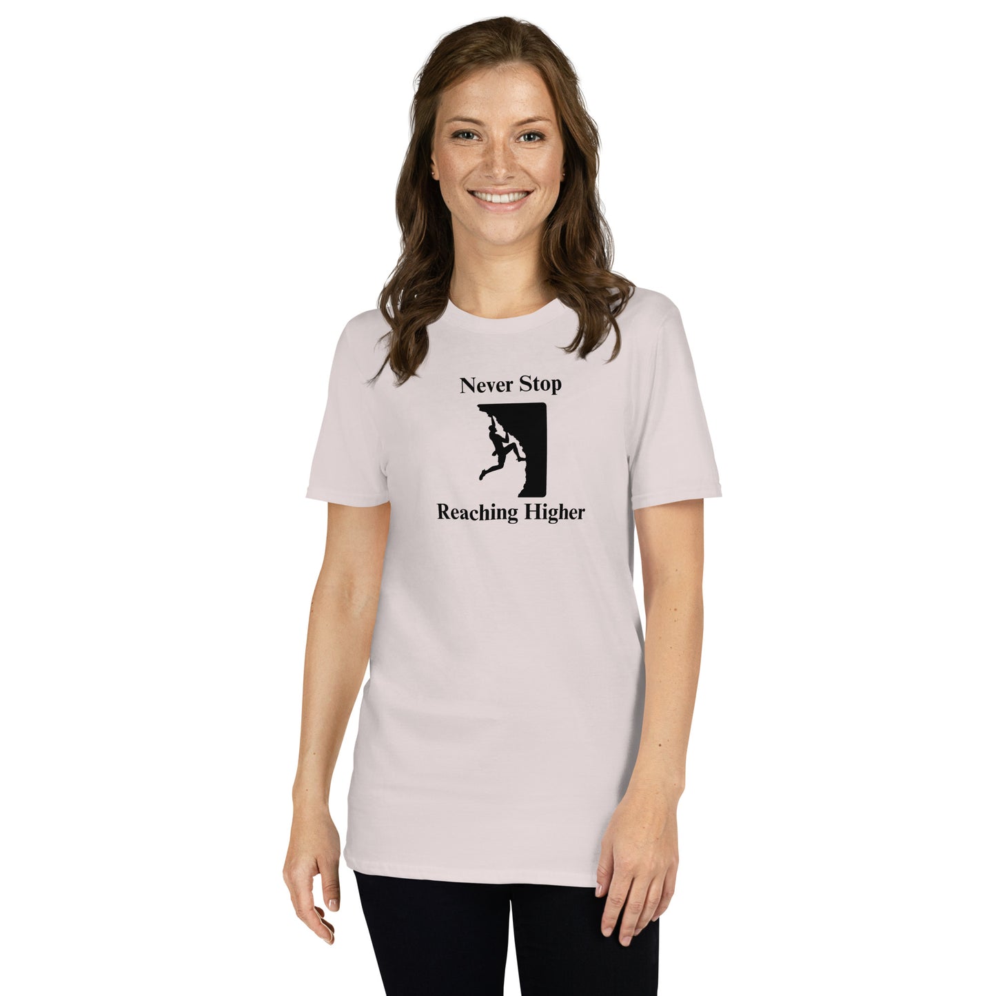 Never Stop Reaching Higher Unisex Tee by EraofInk