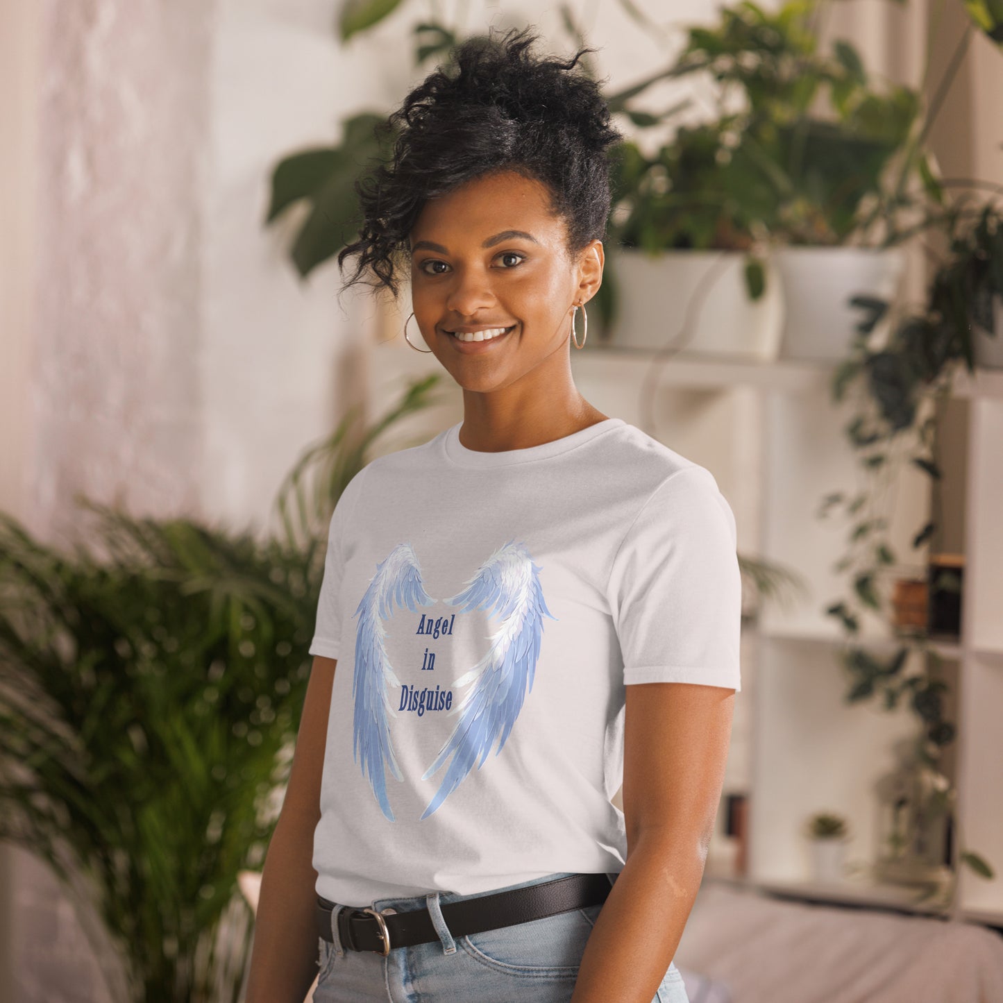 Angel in Disguise Unisex Tee by EraofInk