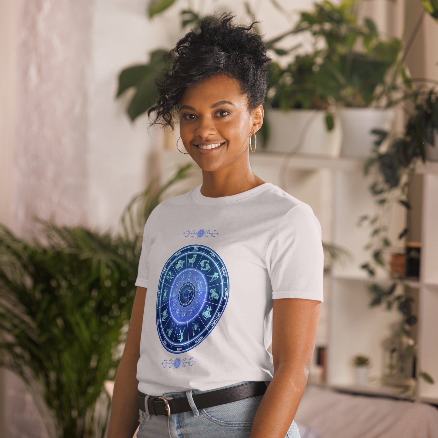 Astrological Chart Zodiac Birth Chart Unisex Tee by EraofInk