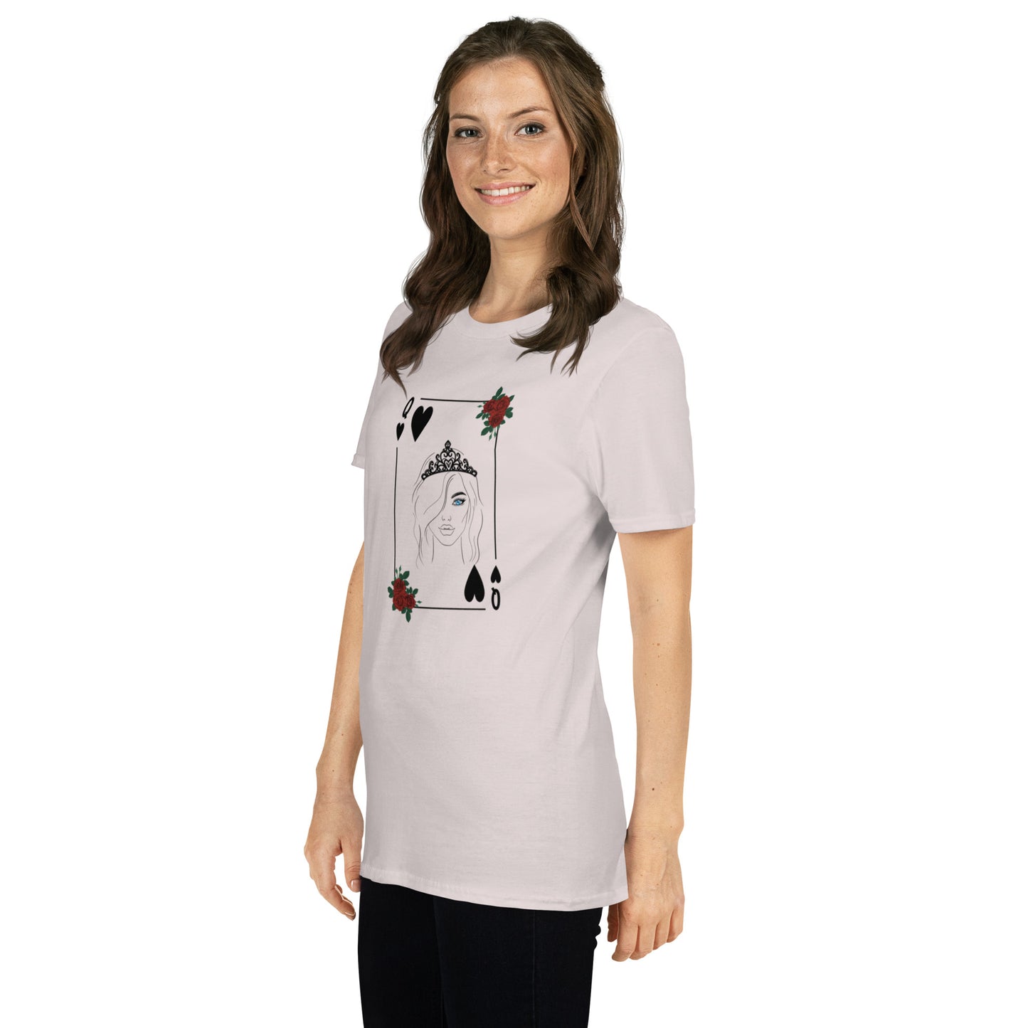 Blue Eyed Queen of Hearts Unisex Tee by EraofInk