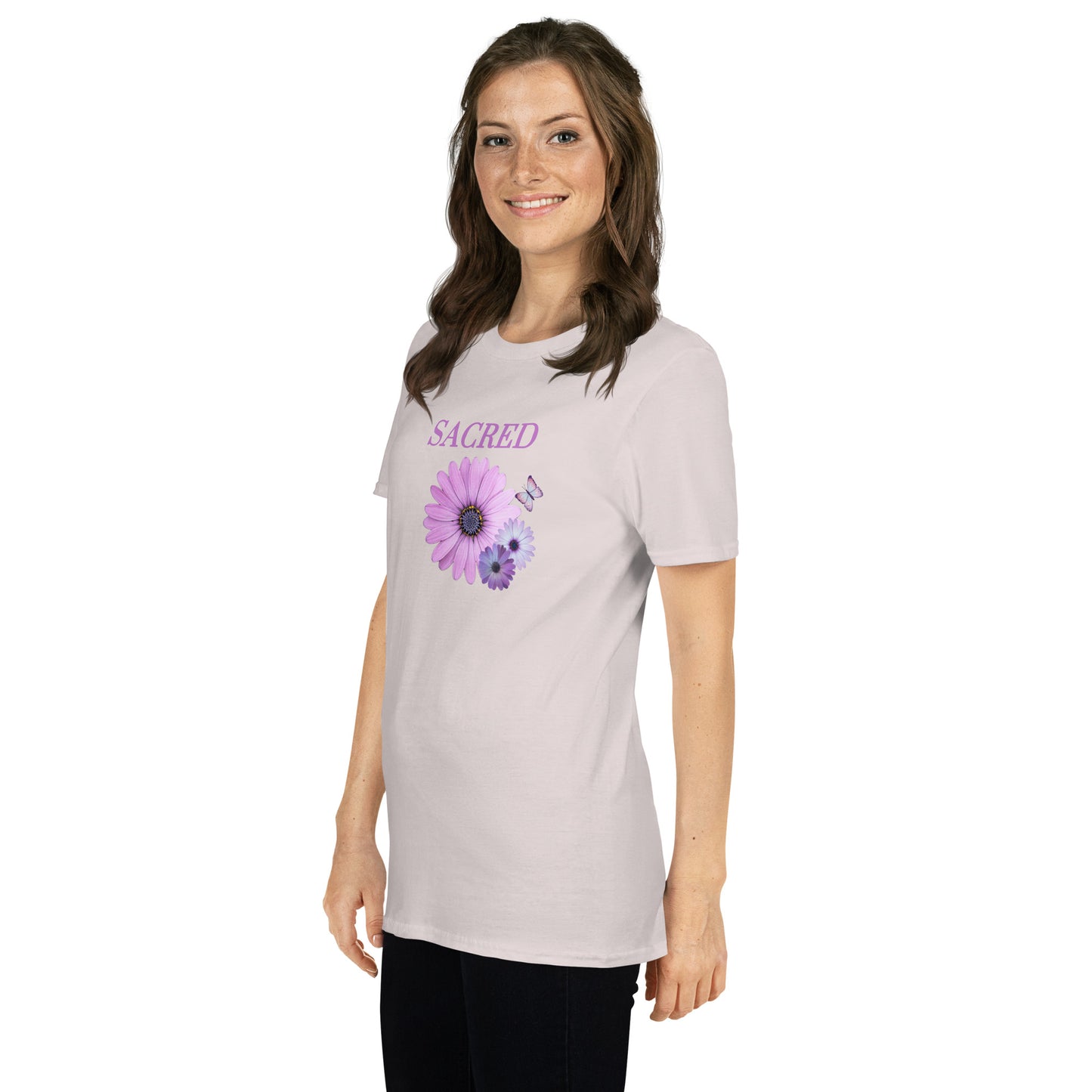 Sacred Floral Design Unisex Tee by EraofInk