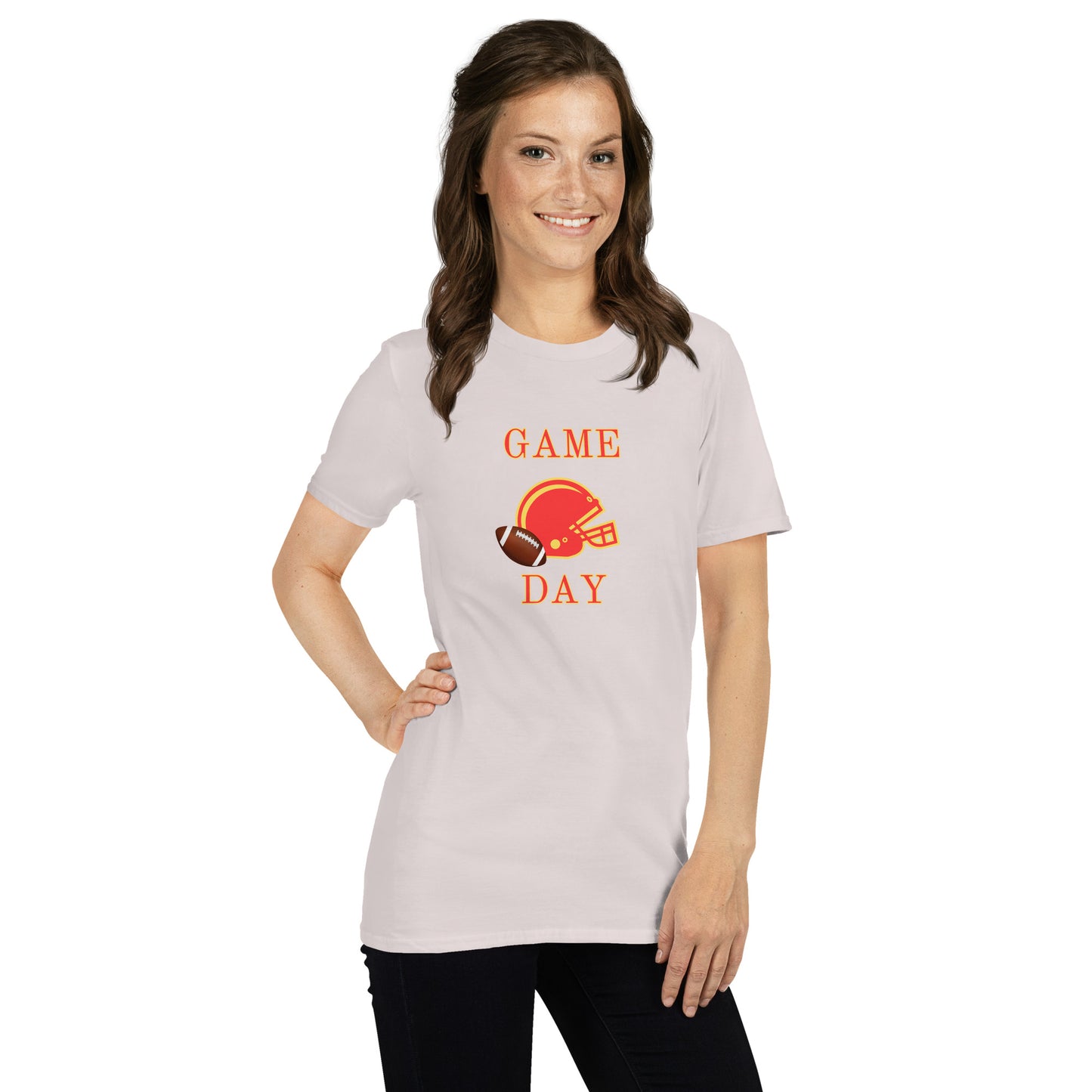 Football Game Day Red & Gold Unisex Tee by EraofInk