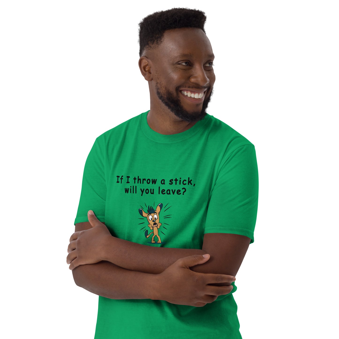 The Leave Me Alone Tee - If I Throw a Stick Will You Leave? Unisex Tee by EraofInk
