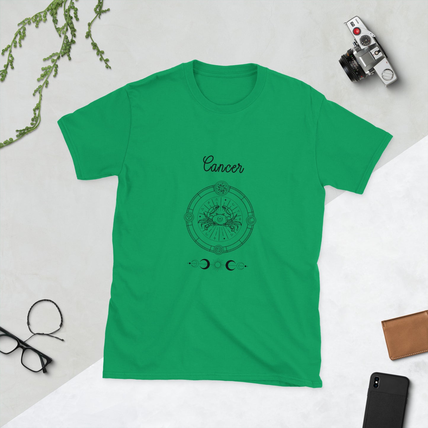 Cancer Astrological Zodiac Birth Chart Unisex Tee by EraofInk