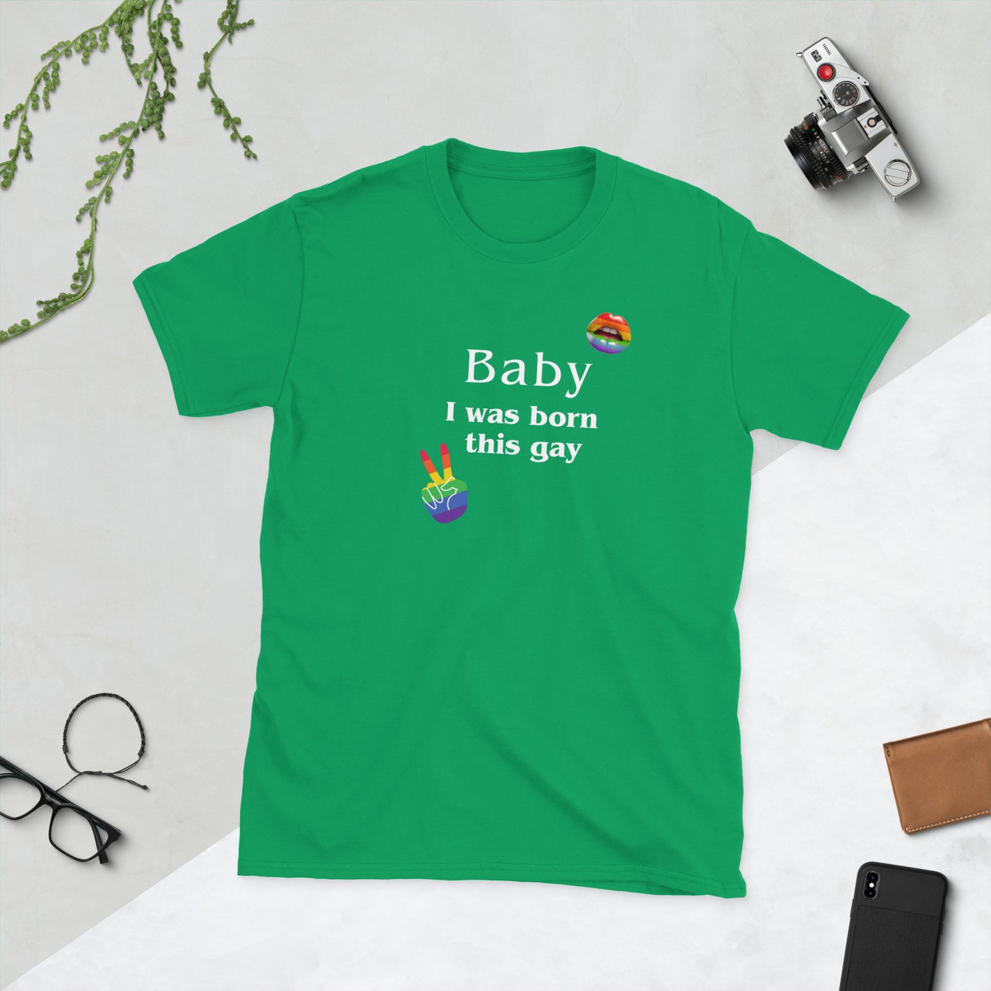 Baby I Was Born This Gay Unisex Tee by EraofInk