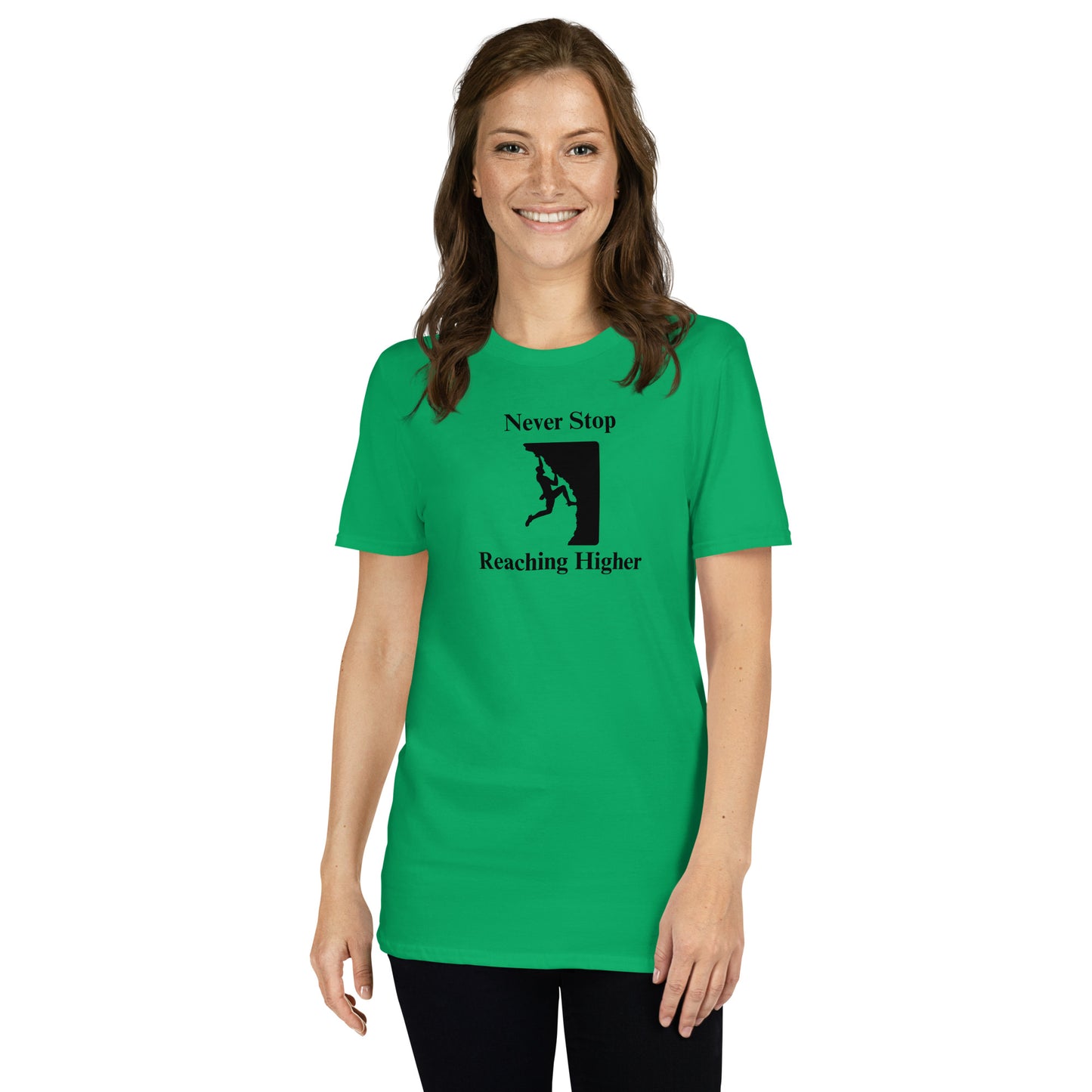 Never Stop Reaching Higher Unisex Tee by EraofInk