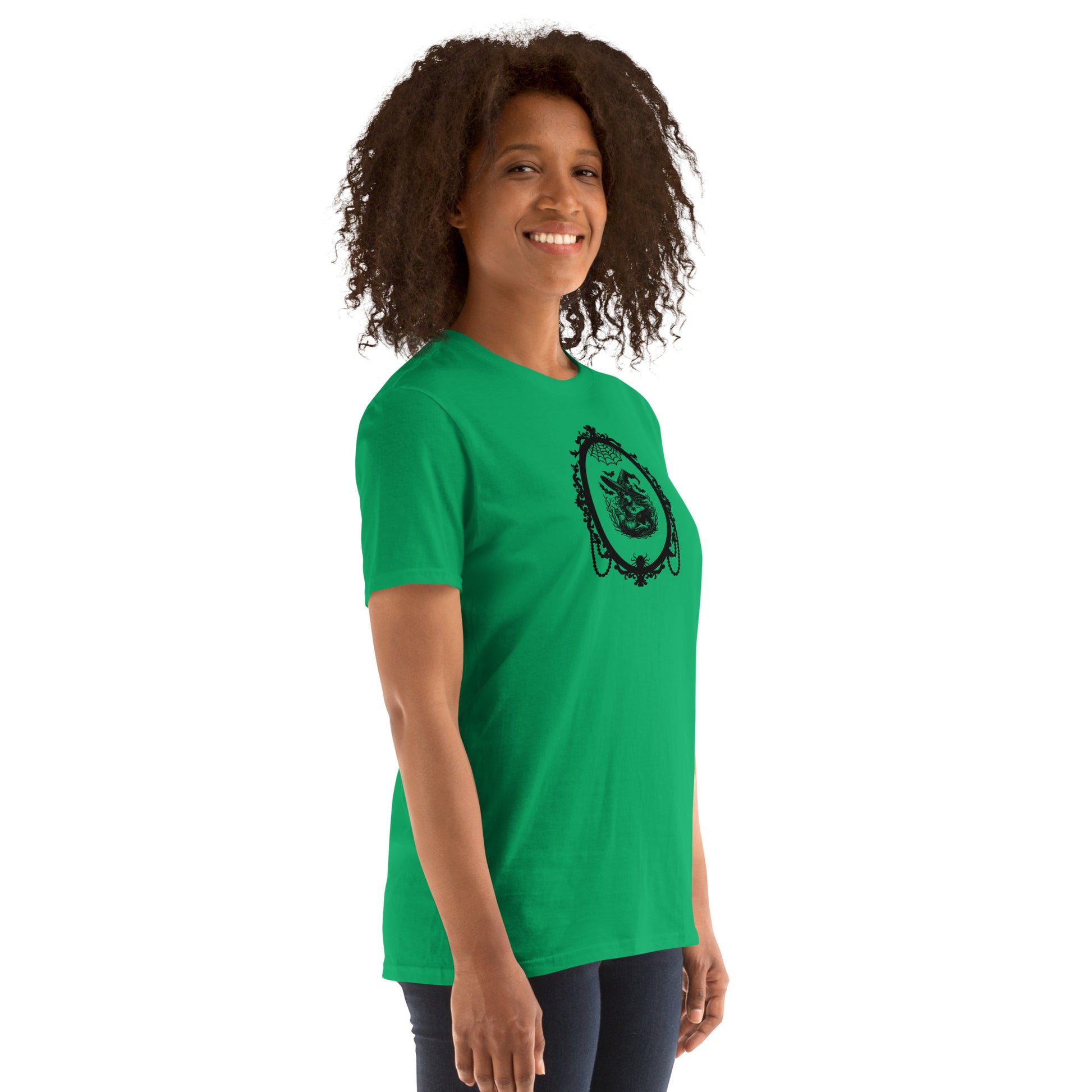 Goth Witch in Victorian Frame Unisex Tee by EraofInk