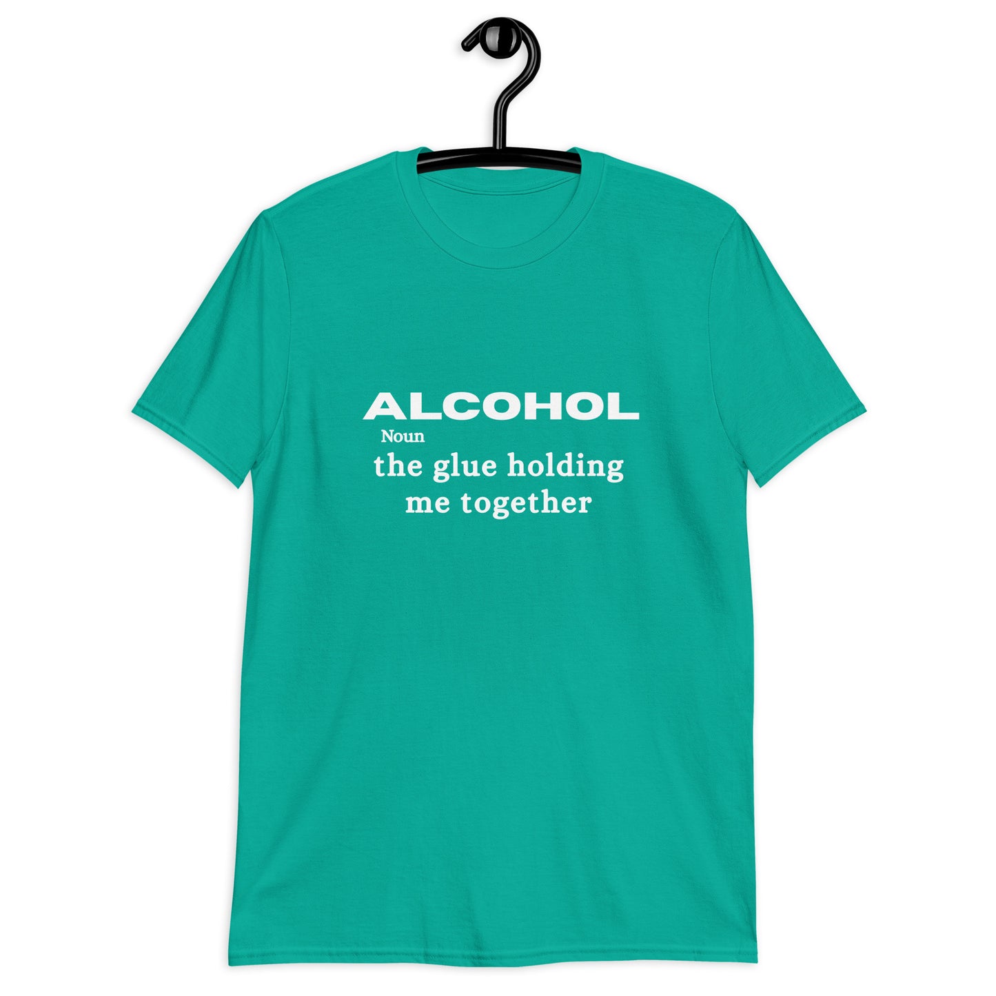 Alcohol is the Glue Holding Me Together Unisex Tee by EraofInk