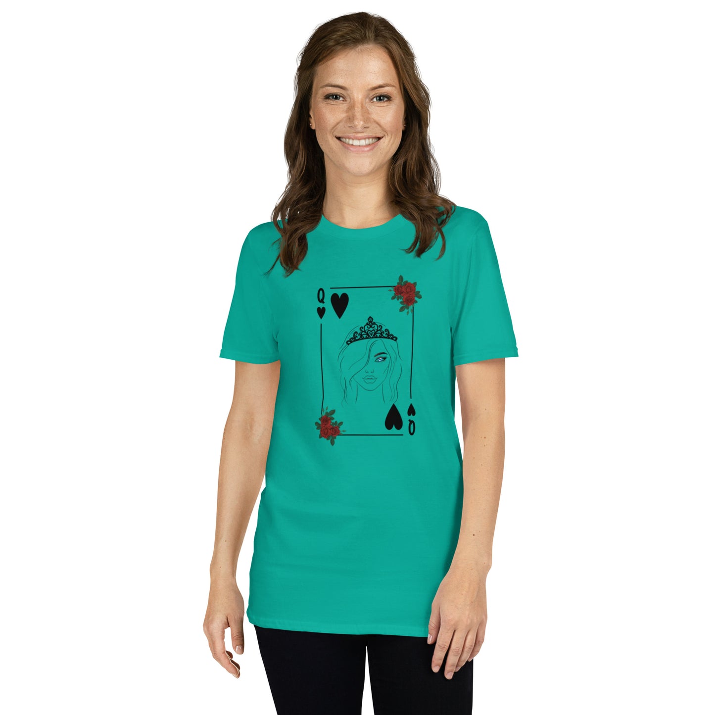 Blue Eyed Queen of Hearts Unisex Tee by EraofInk