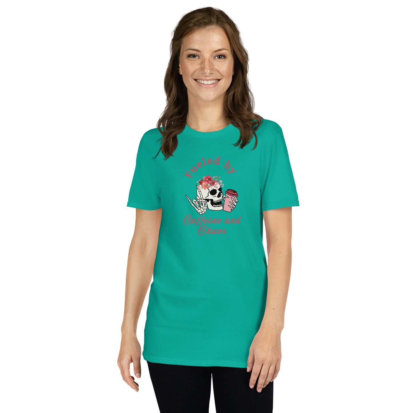 Fueled by Caffeine & Chaos Unisex Tee by EraofInk