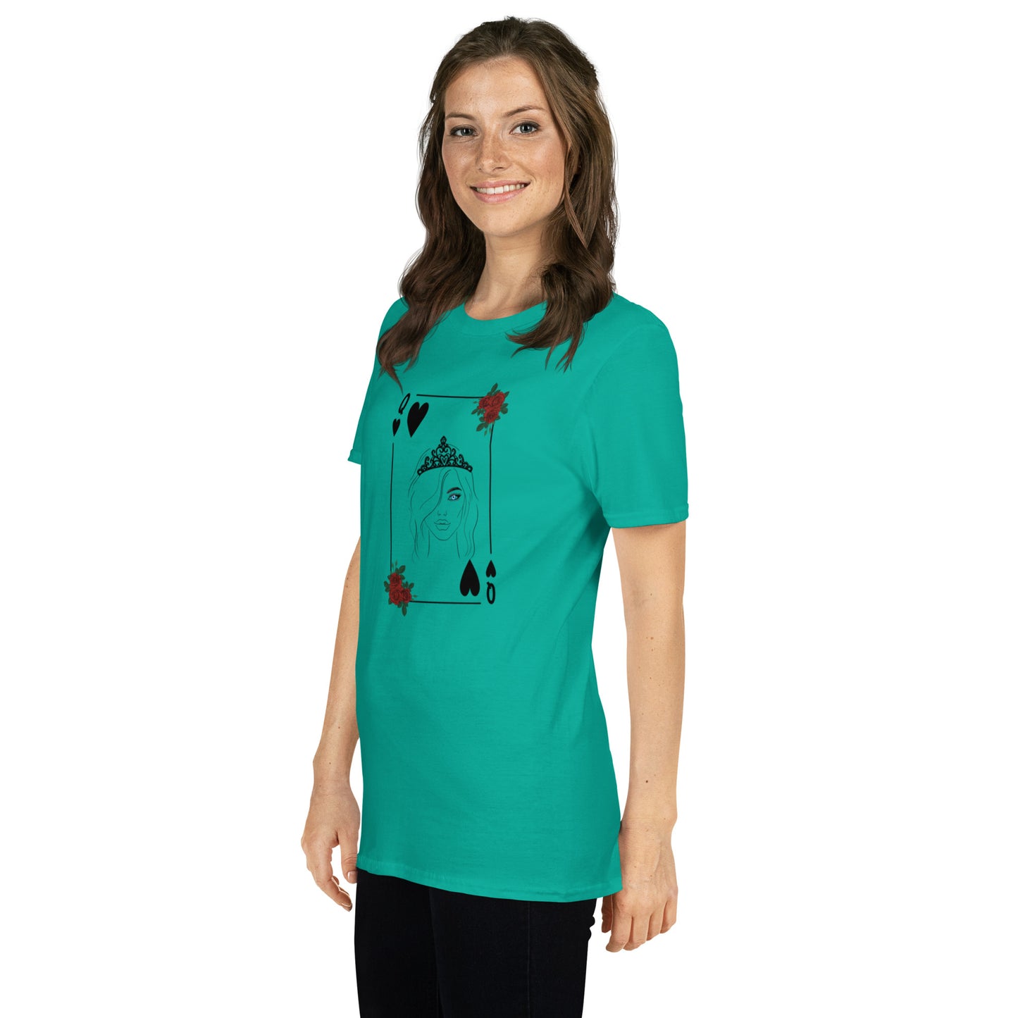 Blue Eyed Queen of Hearts Unisex Tee by EraofInk
