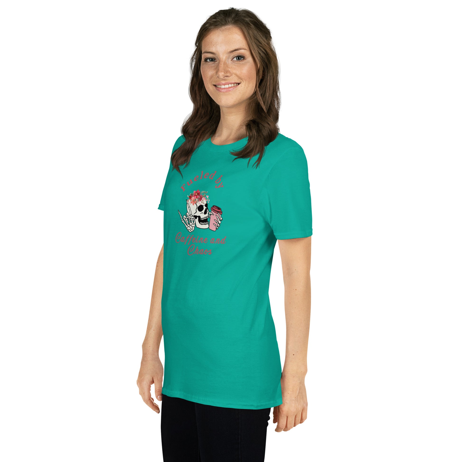 Fueled by Caffeine & Chaos Unisex Tee by EraofInk