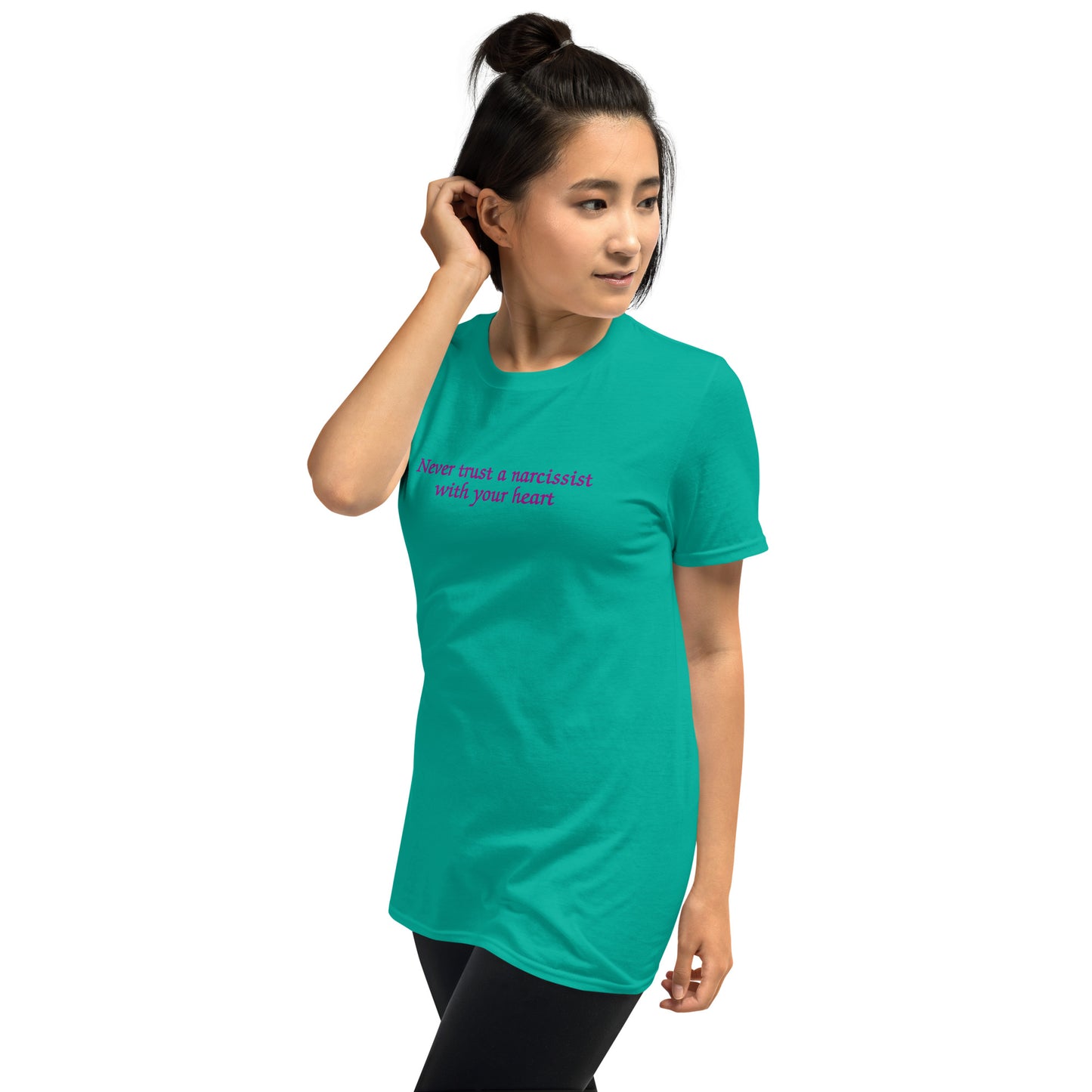 Never Trust a Narcissist with Your Heart Unisex Tee by EraofInk