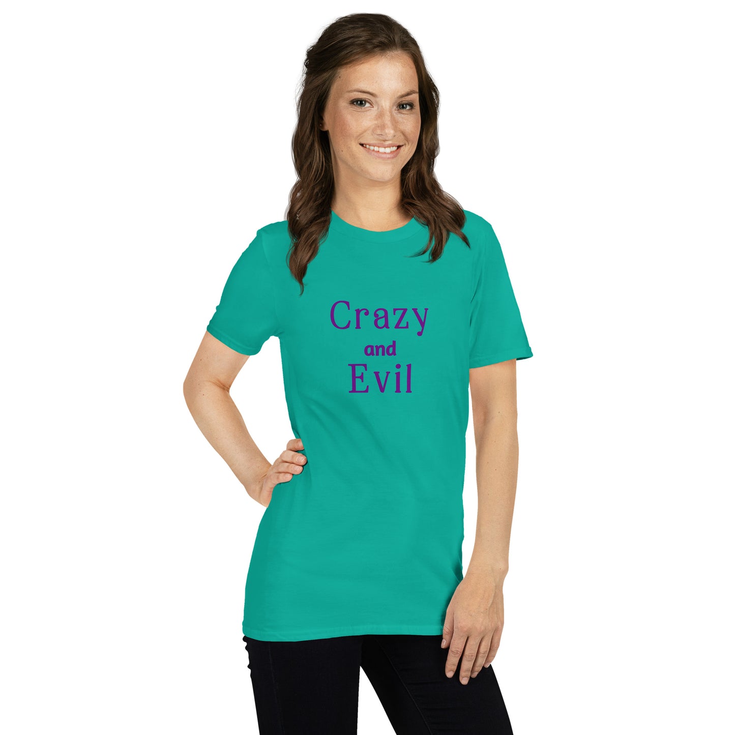 Crazy and Evil Unisex Tee by EraofInk