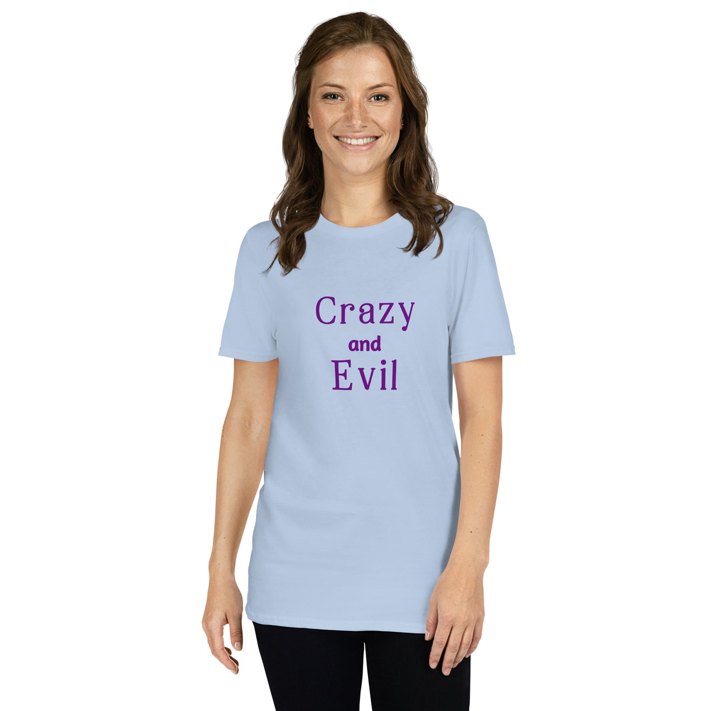 Crazy and Evil Unisex Tee by EraofInk