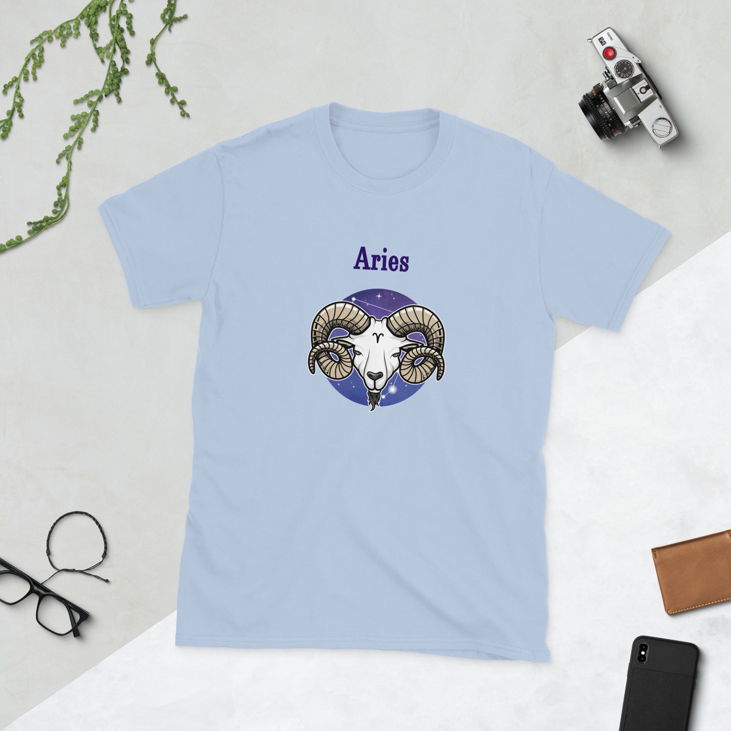 Aries Astrological Horoscope Zodiac The Ram Unisex Tee by EraofInk