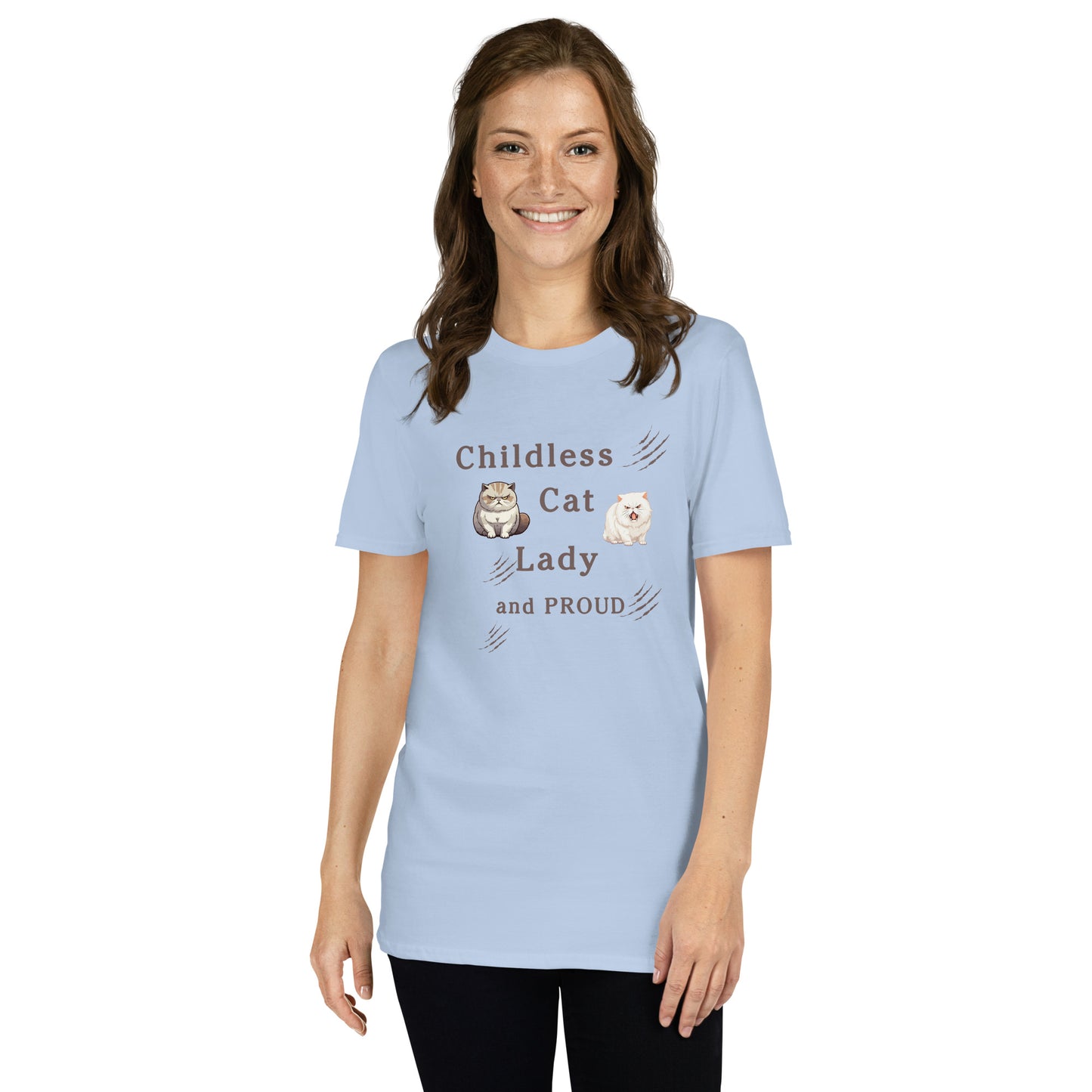 Childless Cat Lady & Proud Unisex Tee by EraofInk