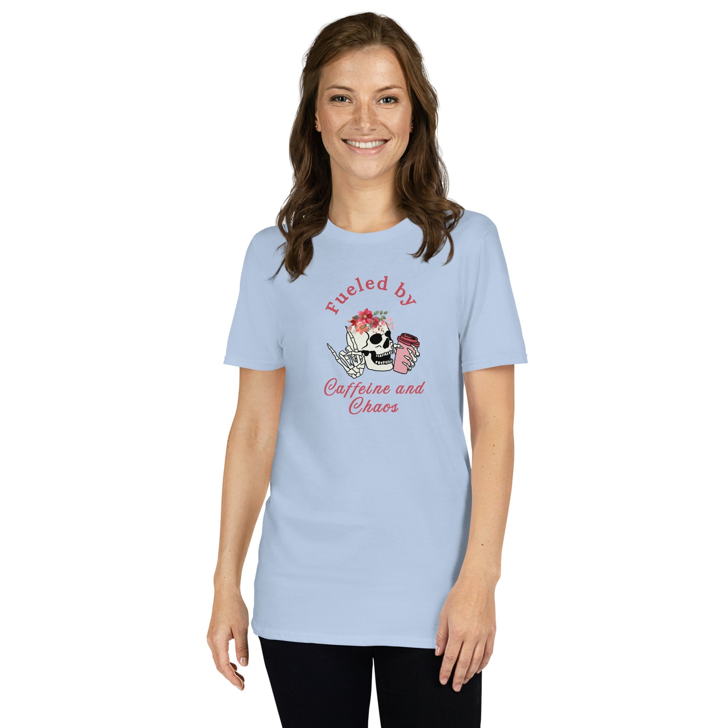 Fueled by Caffeine & Chaos Unisex Tee by EraofInk