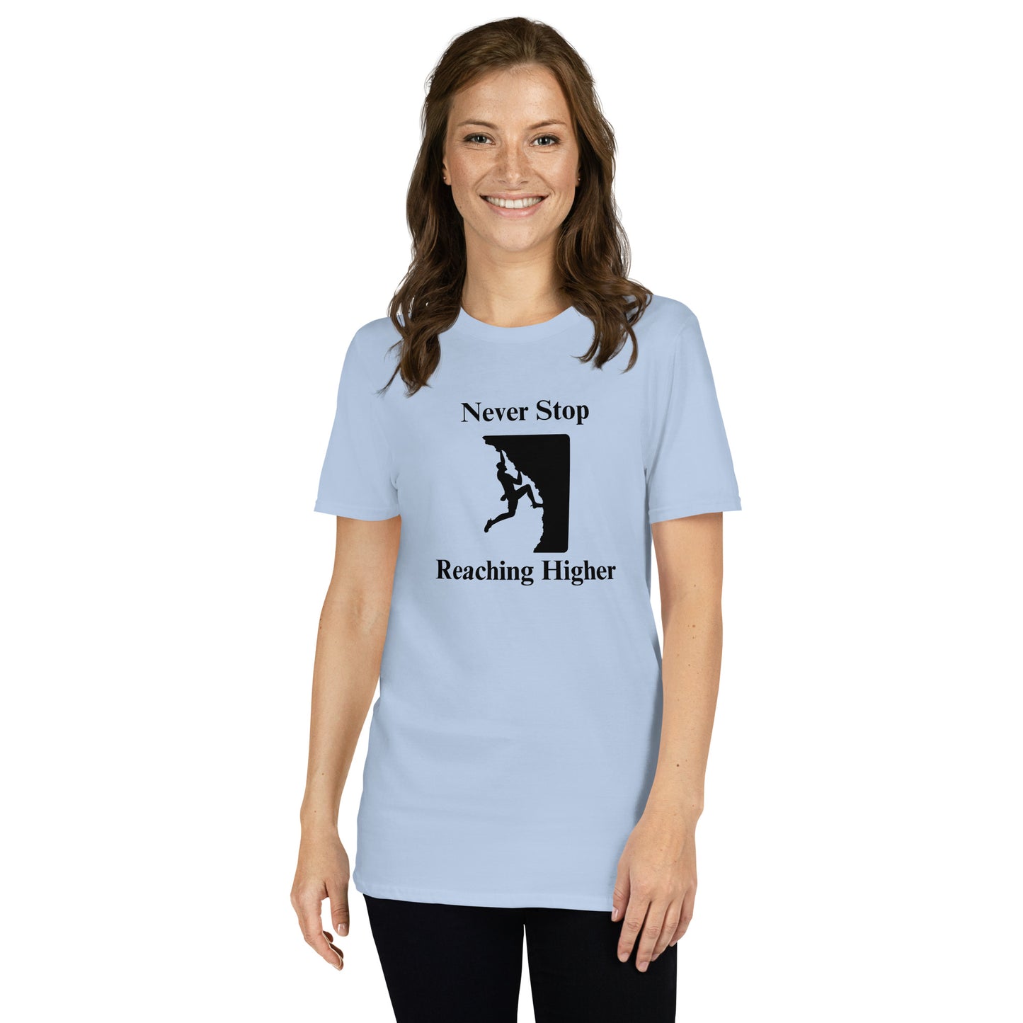 Never Stop Reaching Higher Unisex Tee by EraofInk