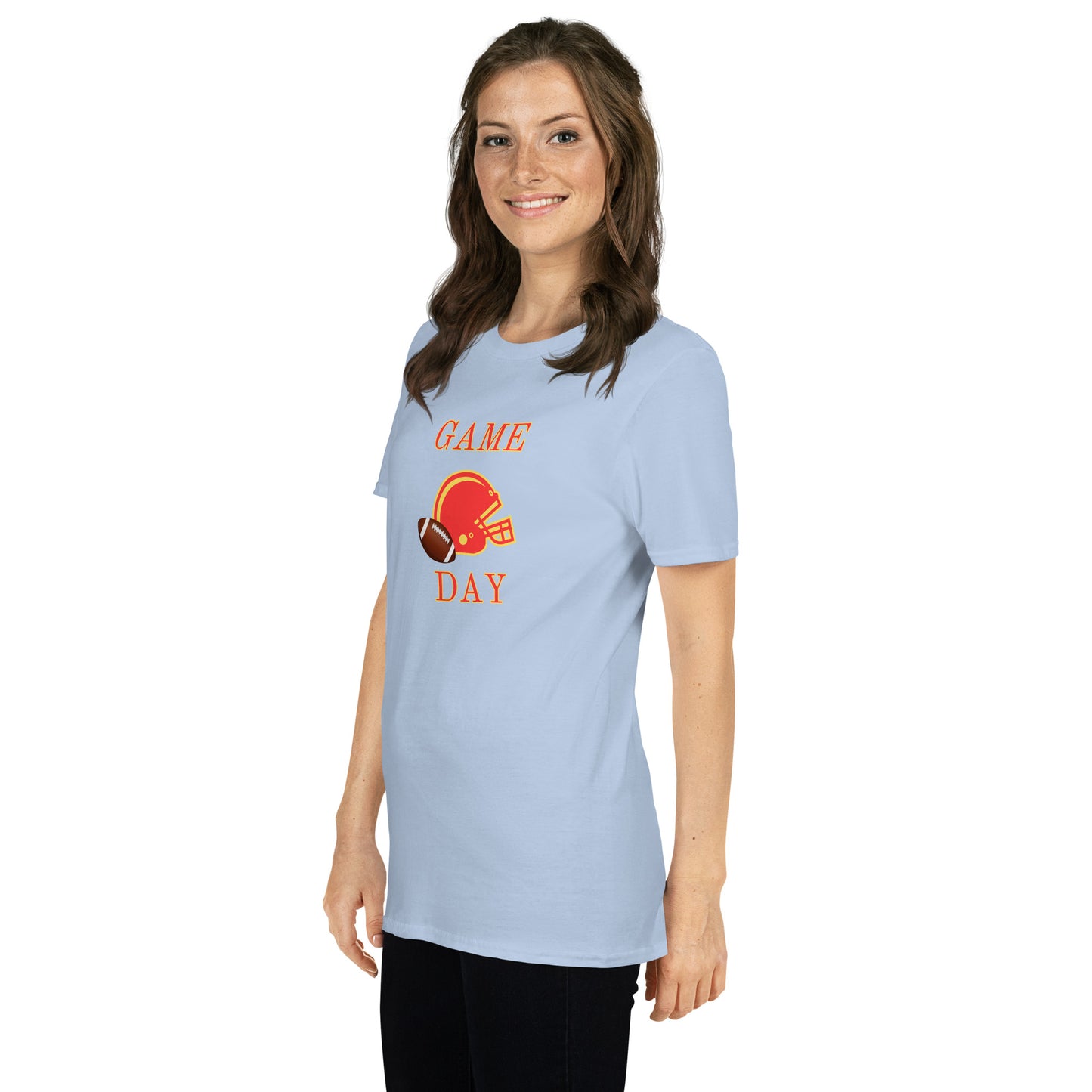 Football Game Day Red & Gold Unisex Tee by EraofInk