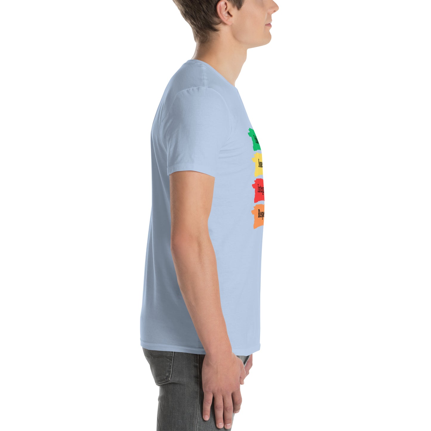 Ethics Honesty Integrity Respect Paint Strokes Unisex Tee by EraofInk