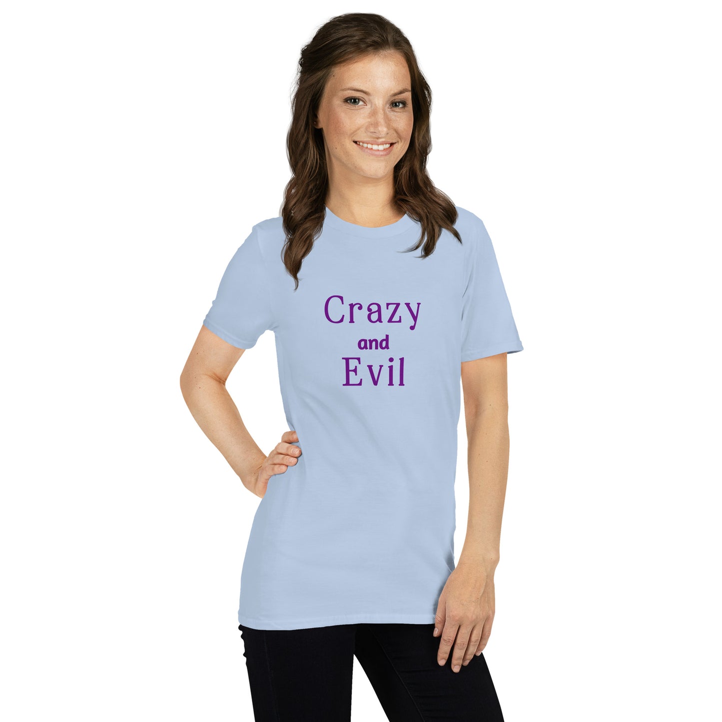 Crazy and Evil Unisex Tee by EraofInk