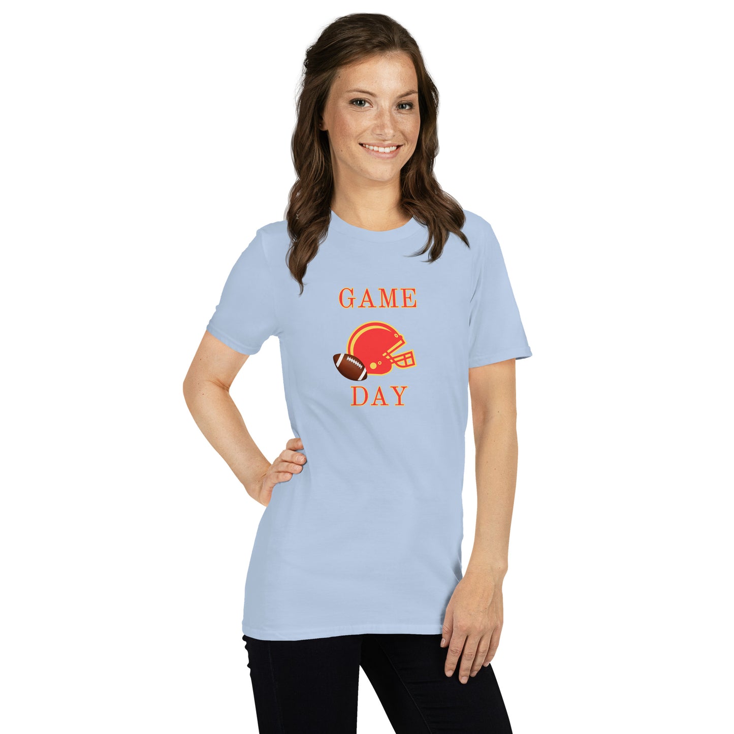 Football Game Day Red & Gold Unisex Tee by EraofInk