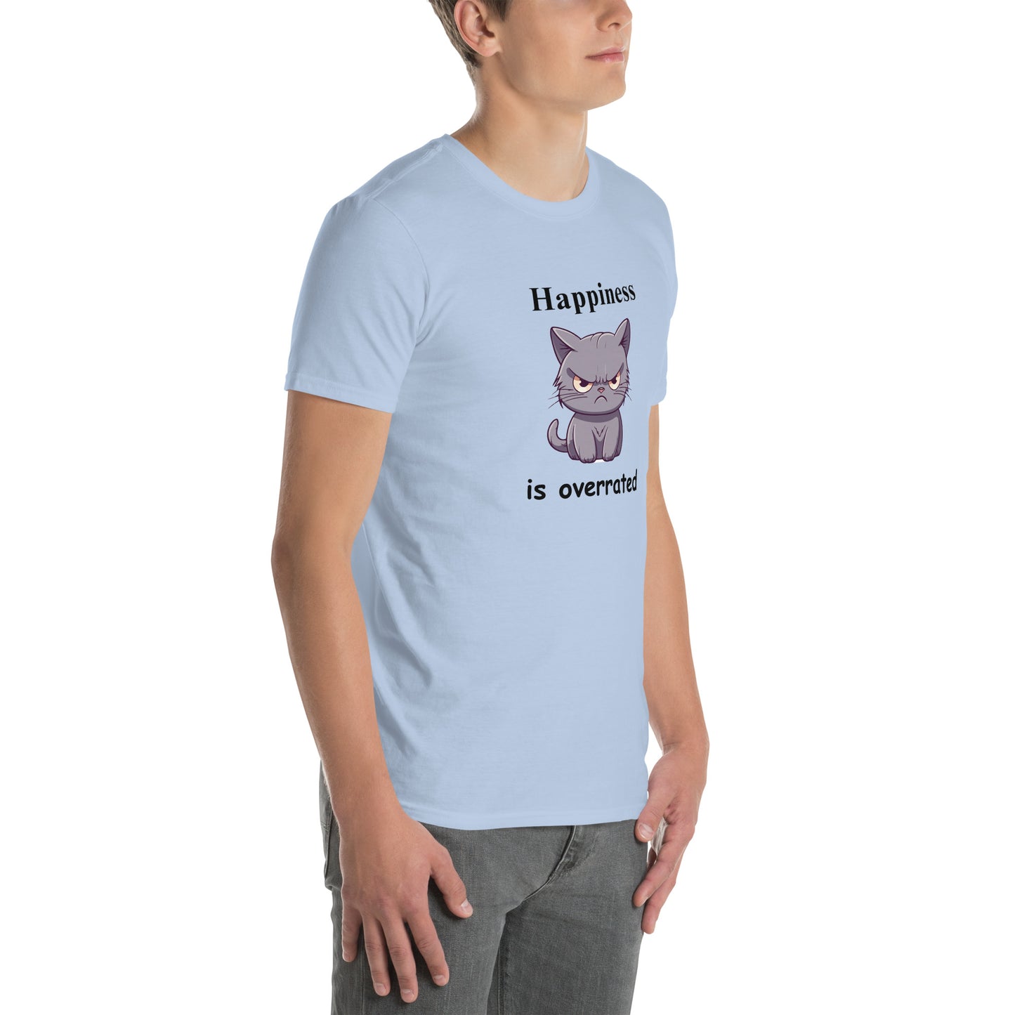 Happiness is Overrated Unisex Tee by EraofInk
