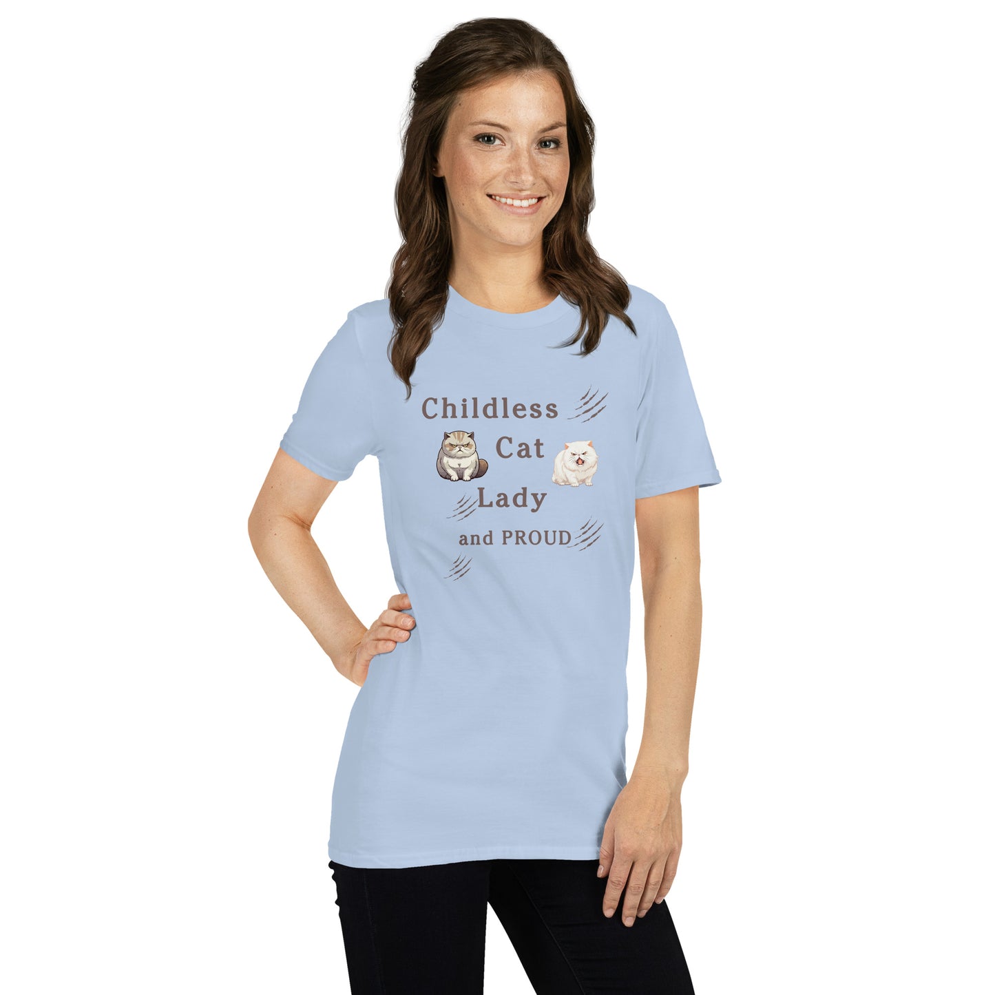 Childless Cat Lady & Proud Unisex Tee by EraofInk