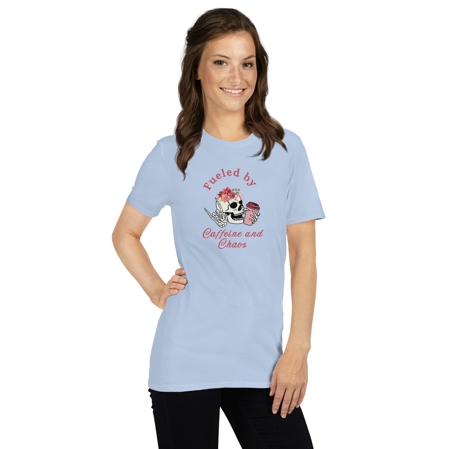 Fueled by Caffeine & Chaos Unisex Tee by EraofInk