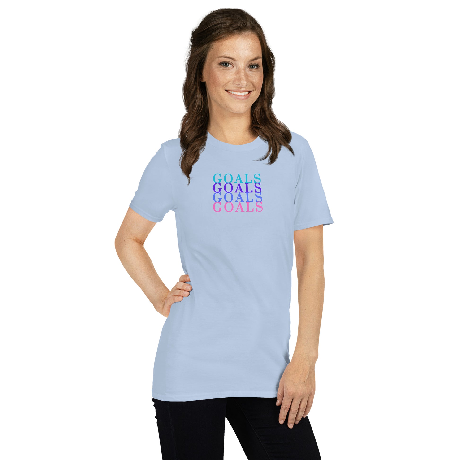 GOALS Never Give Up Strive Harder Unisex Tee by EraofInk