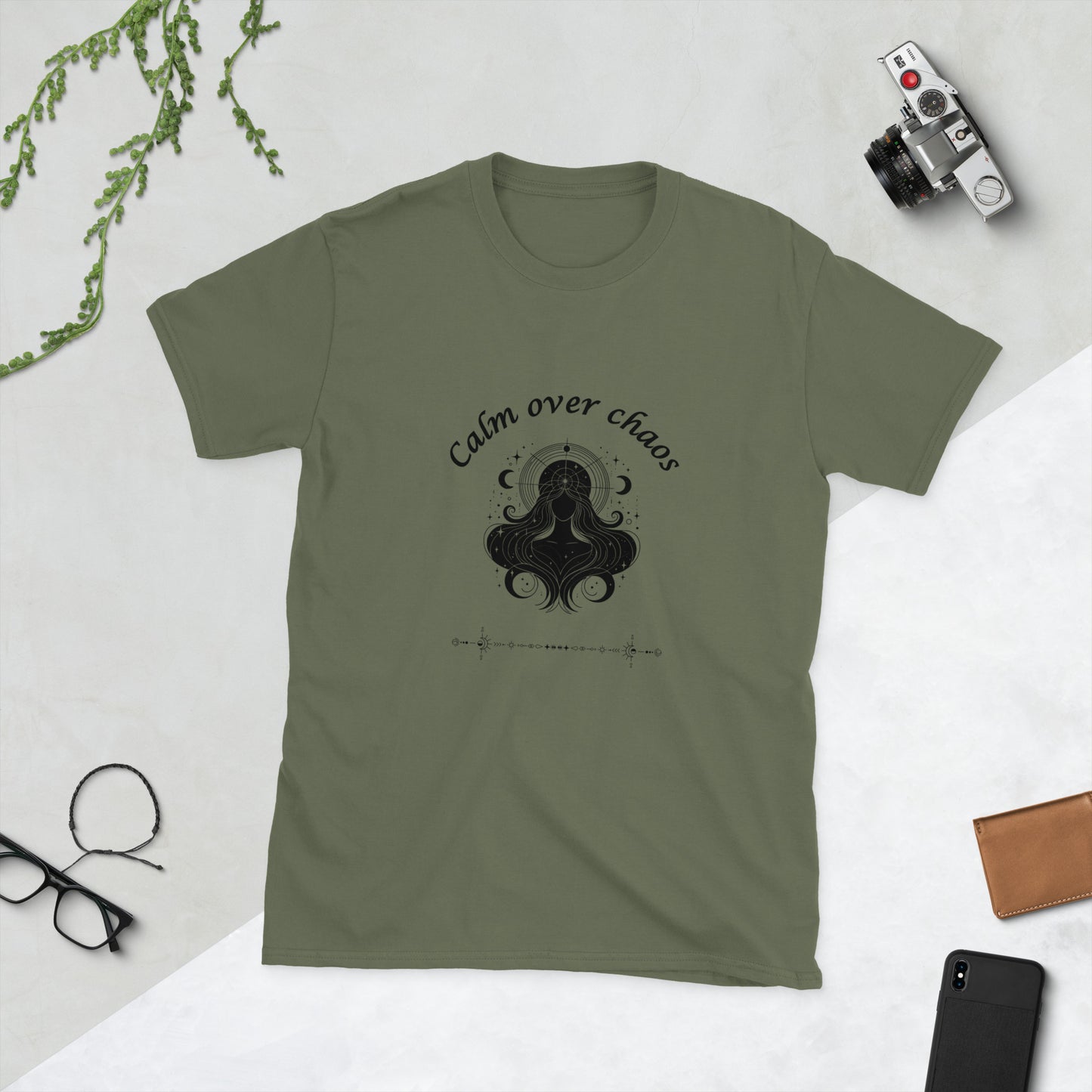 Calm Over Chaos Unisex Tee by EraofInk