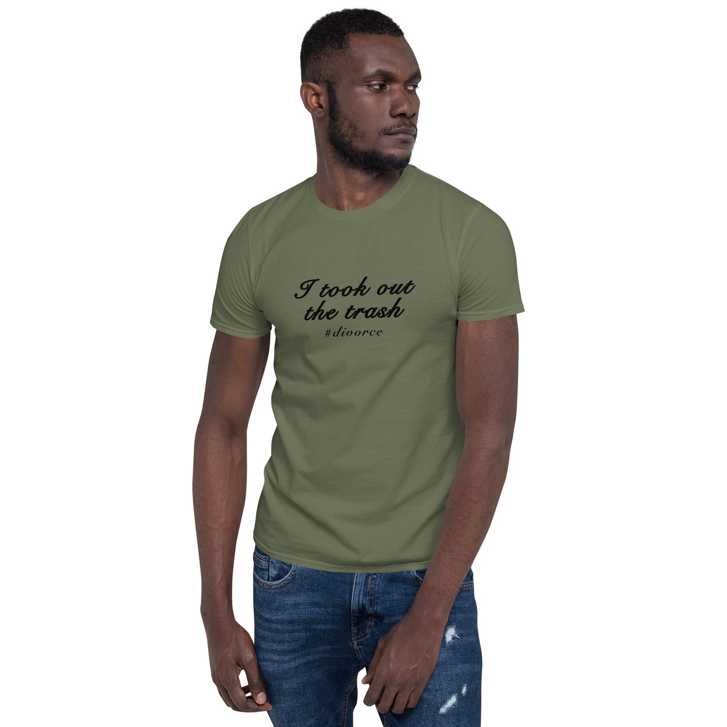 Funny Divorce Tee I Took Out the Trash Unisex Tee by EraofInk