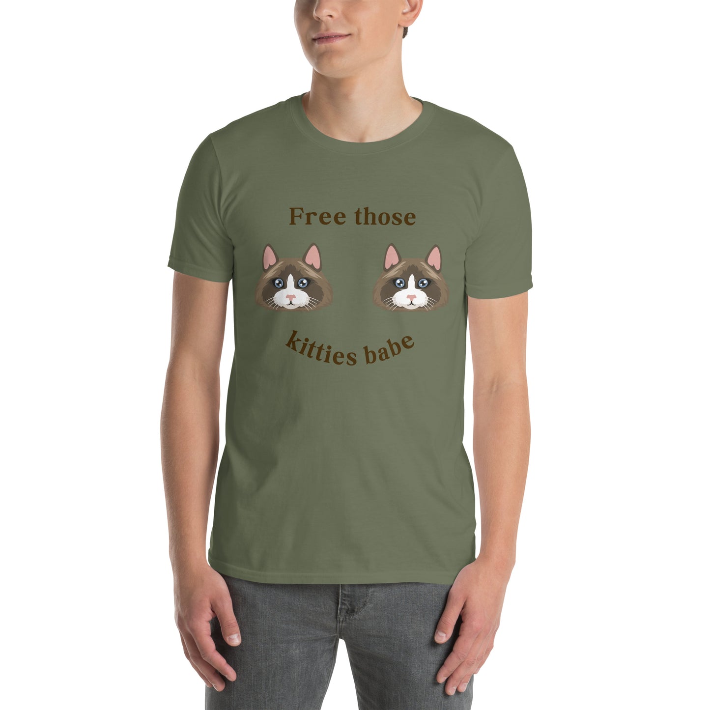 Free Those Kitties Babe Unisex Tee by EraofInk