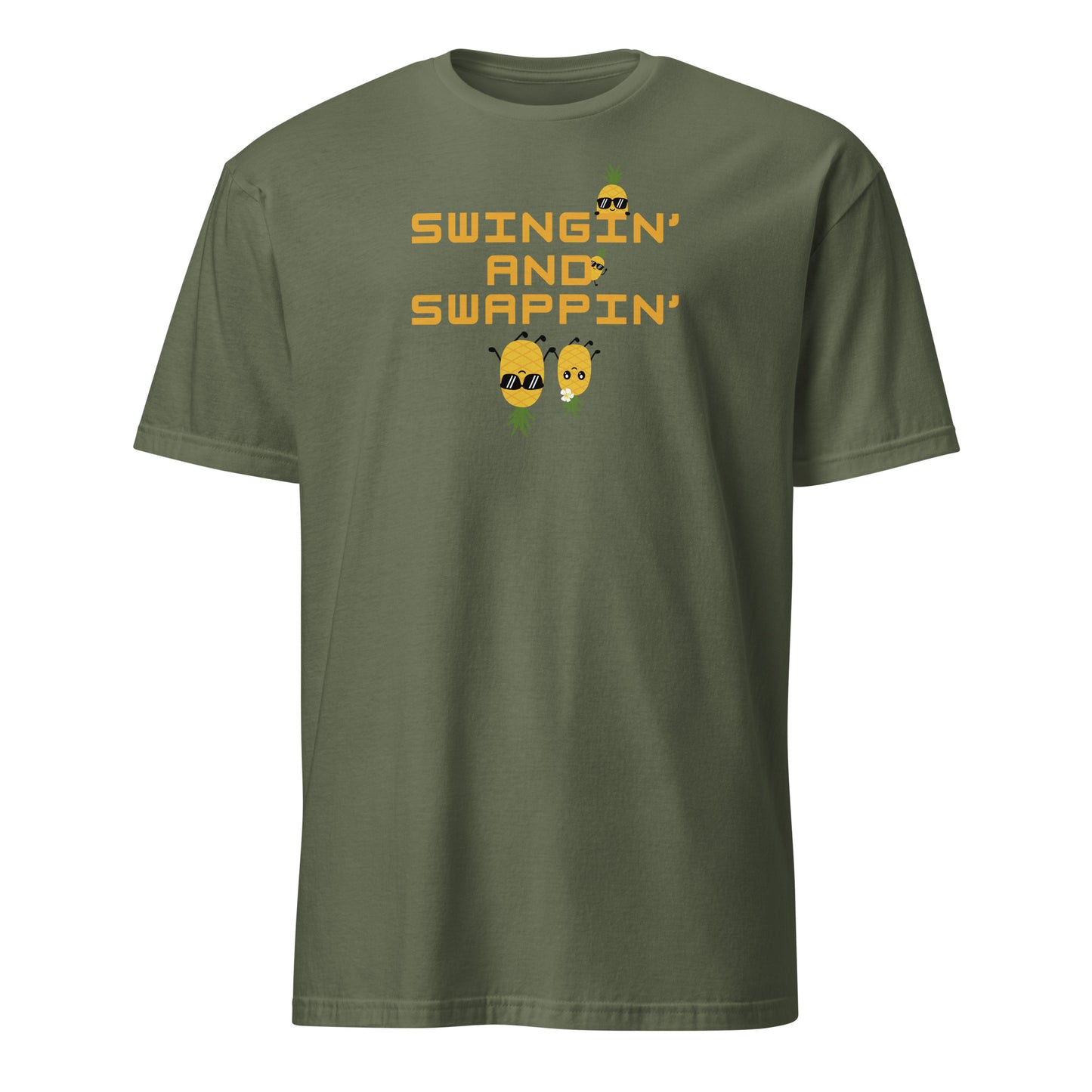 Swinger Lifestyle Tee Swingin' and Swapping Unisex Tee by EraofInk