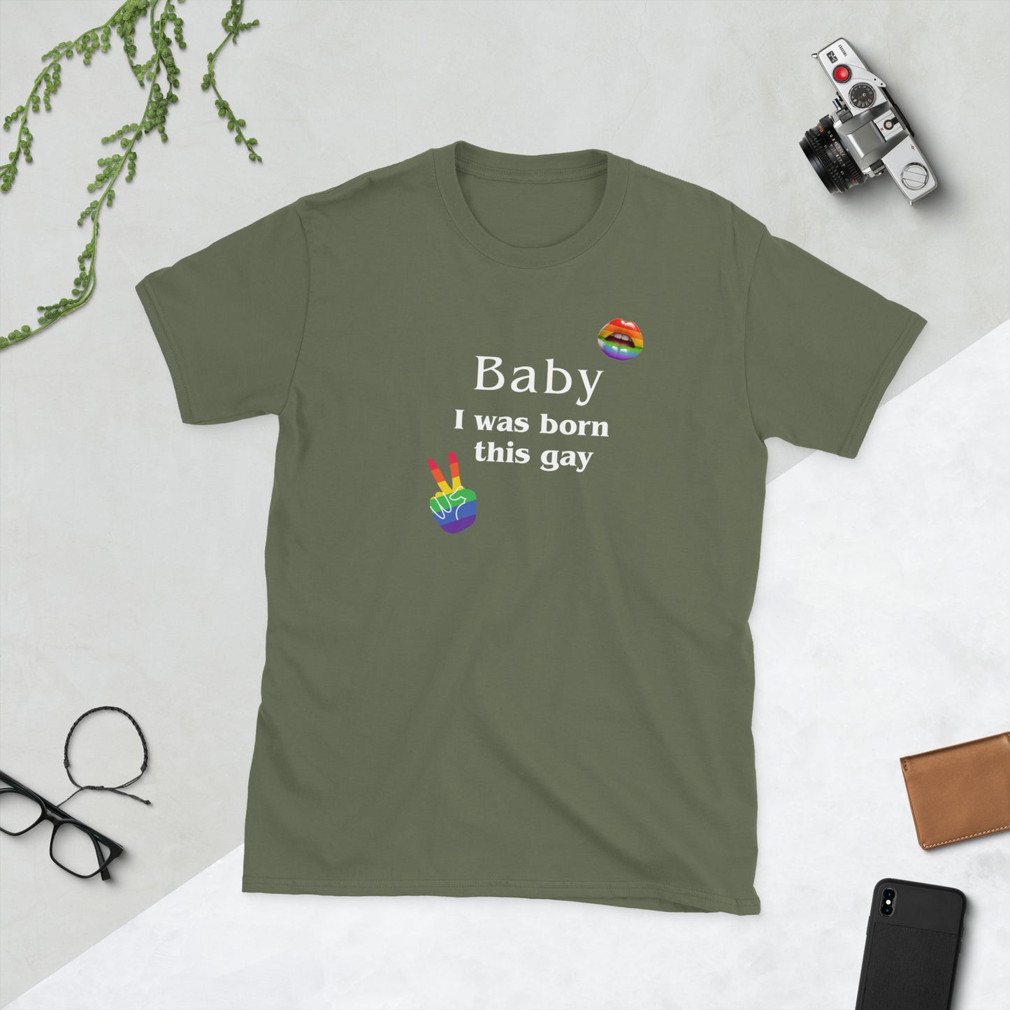 Baby I Was Born This Gay Unisex Tee by EraofInk