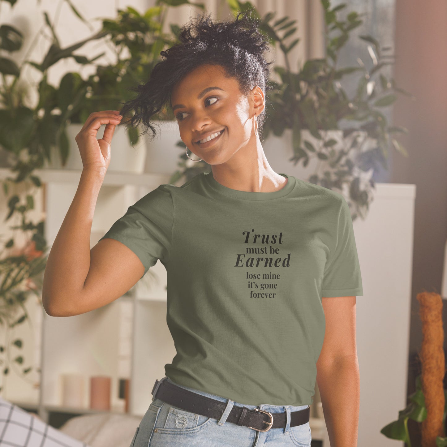 Trusting Others Tee Trust Must Be Earned Lose Mine & Its Gone Forever Unisex Tee by EraofInk